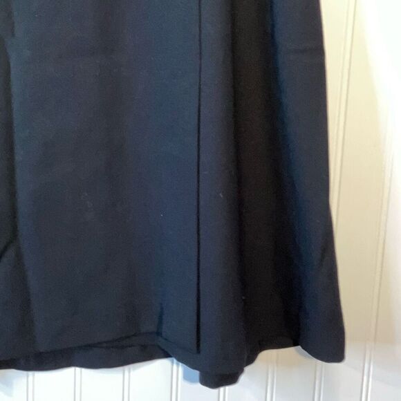 Jones New York 100% Wool Wrap Skirt Women’s 16 Black A-Line Office Mid Length - Picture 5 of 12
